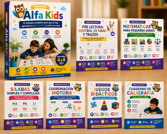 Programa Alfa Kids - Aprende a leer en casa + 6 BONOS 🎁